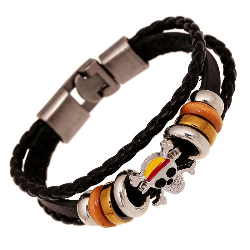 Handmade Weaving Three Laps Vogue Bracelet Hand Strap
