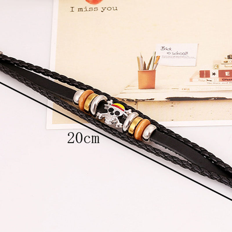 Handmade Weaving Three Laps Vogue Bracelet Hand Strap