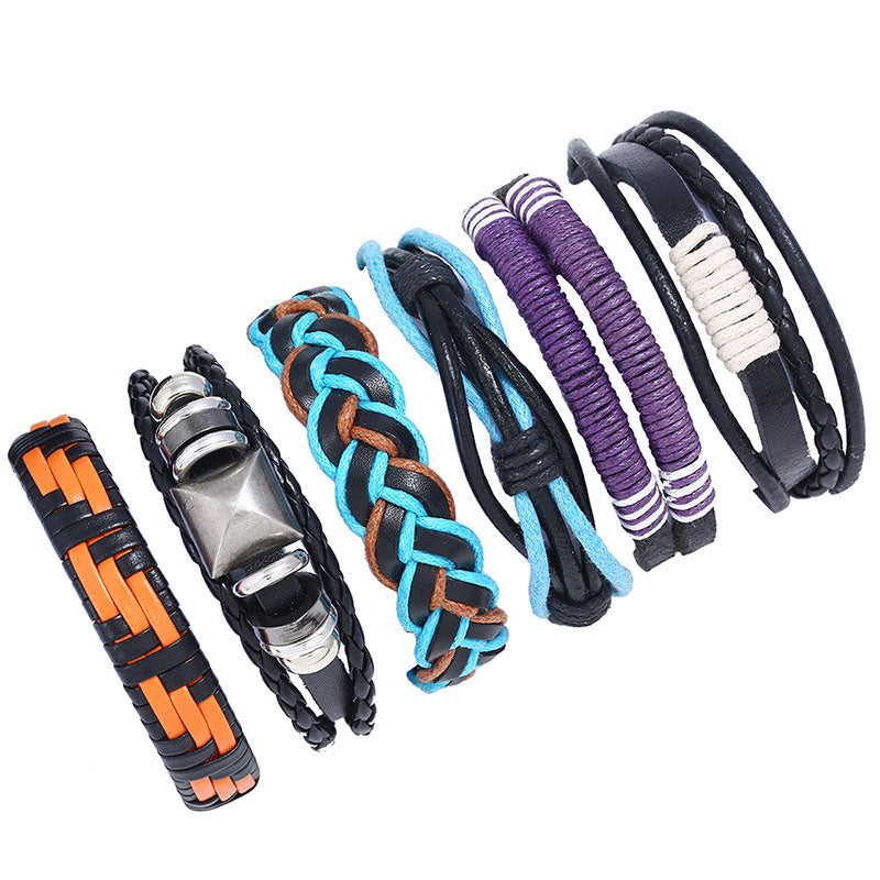 Retro DIY Weaving Multi-layer  Bracelet