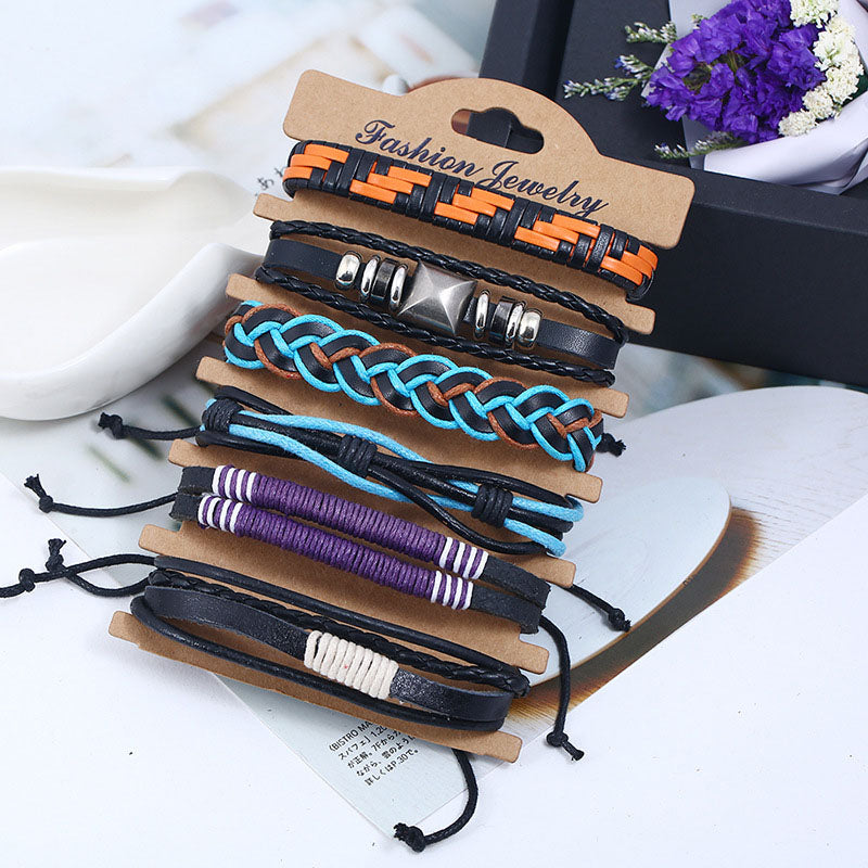 Retro DIY Weaving Multi-layer  Bracelet