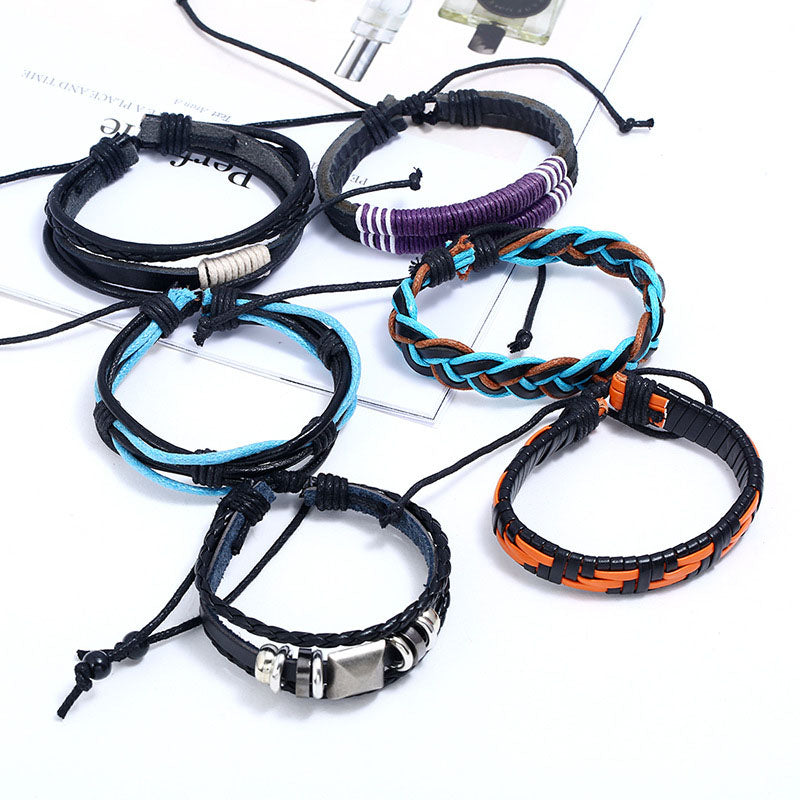 Retro DIY Weaving Multi-layer  Bracelet