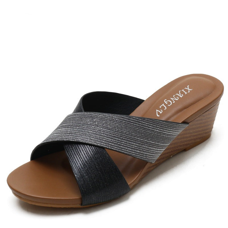 Bohemian Peep Toe Women&