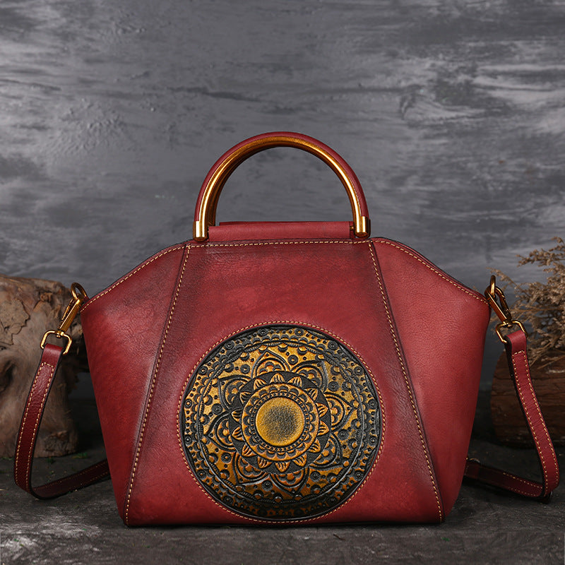 Chic and Timeless Genuine Leather Crossbody Tote