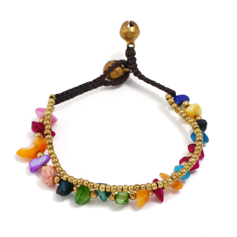 Vintage Hand Woven Beaded Double Bracelet