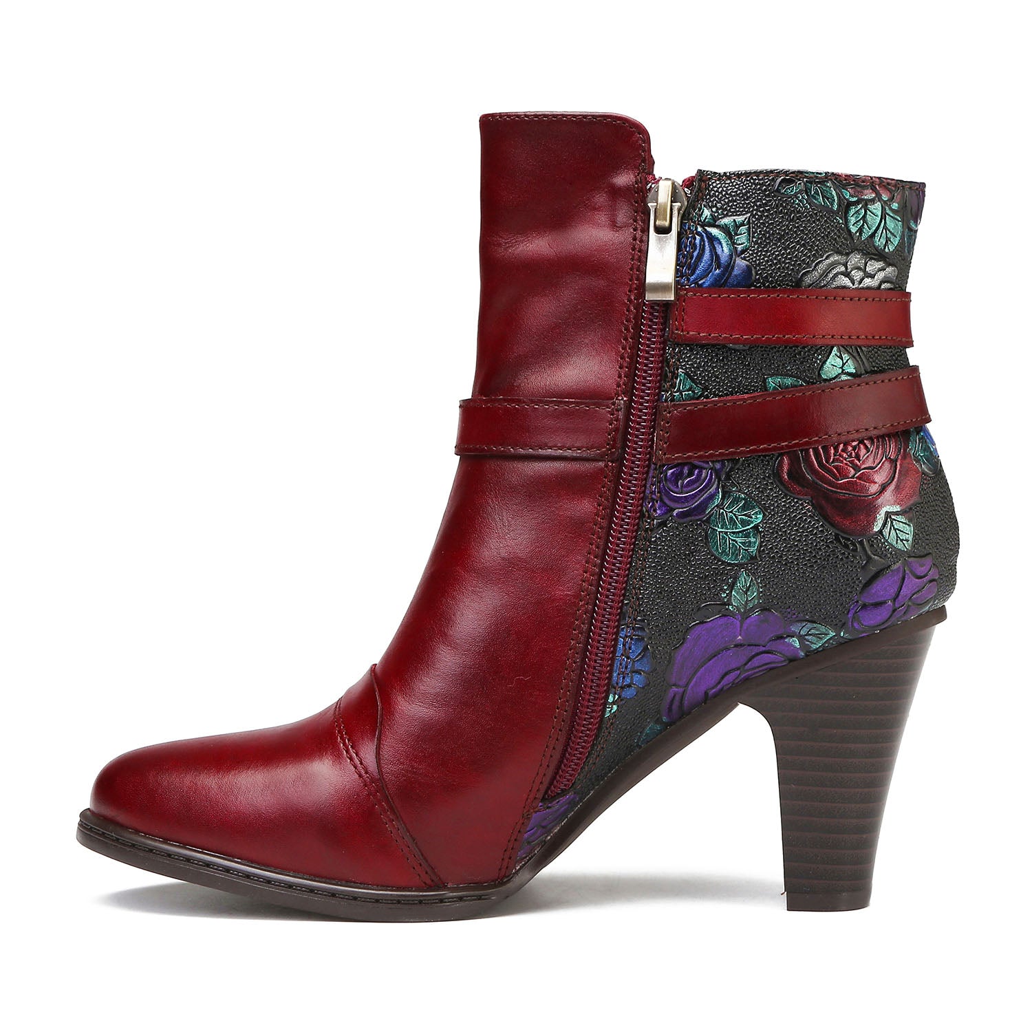 Botas de tornozelo ajustáveis feitas à mão feitas à mão