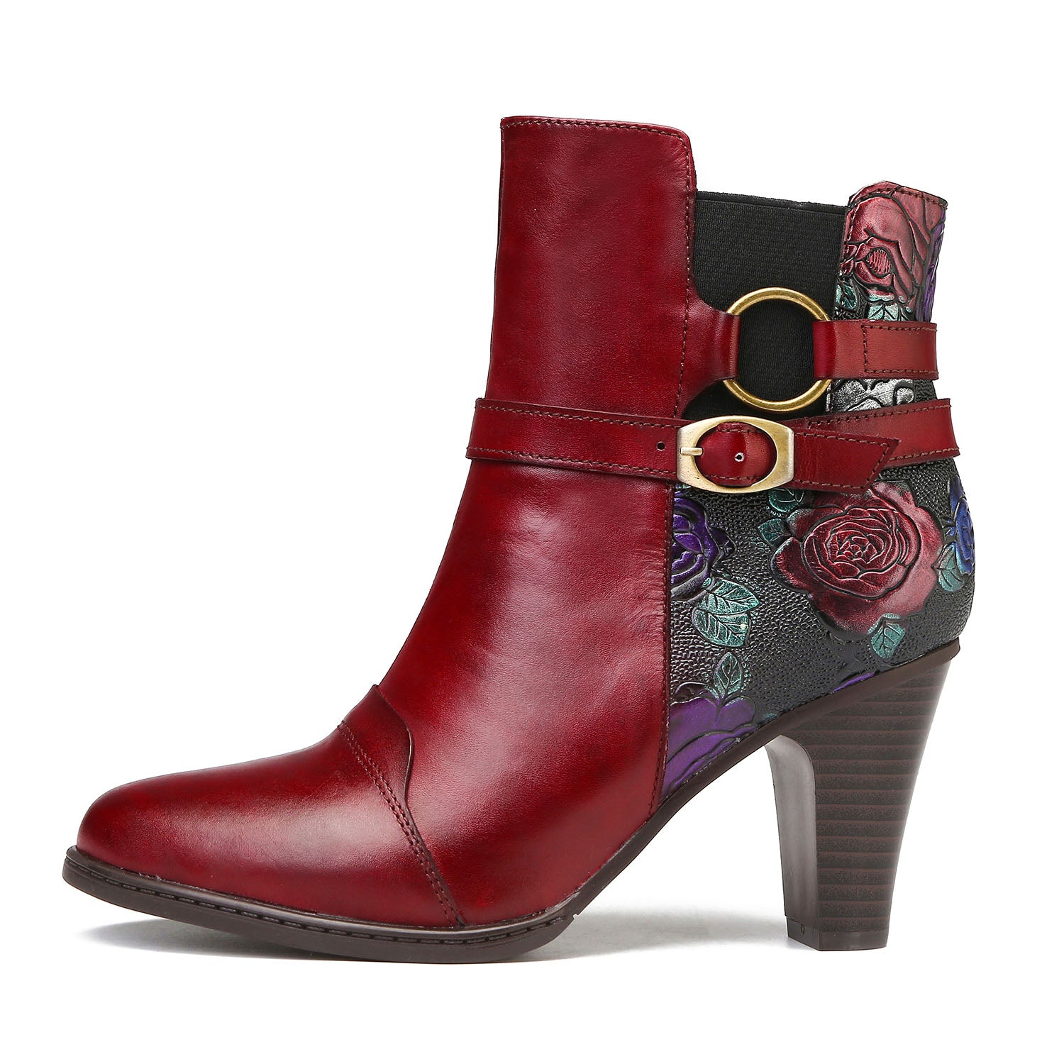 Botas de tornozelo ajustáveis feitas à mão feitas à mão