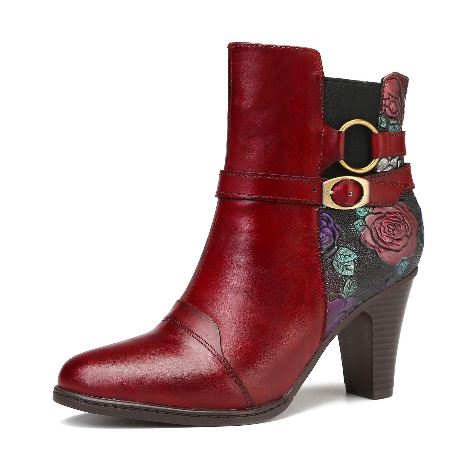 Botas de tornozelo ajustáveis feitas à mão feitas à mão