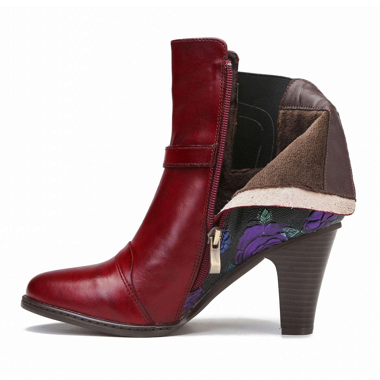 Botas de tornozelo ajustáveis feitas à mão feitas à mão