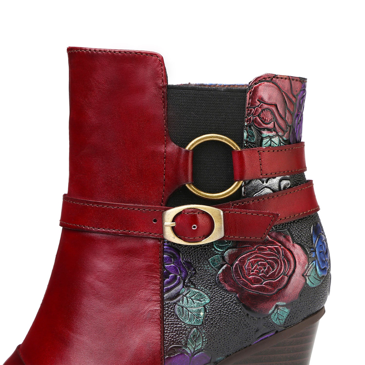 Botas de tornozelo ajustáveis feitas à mão feitas à mão