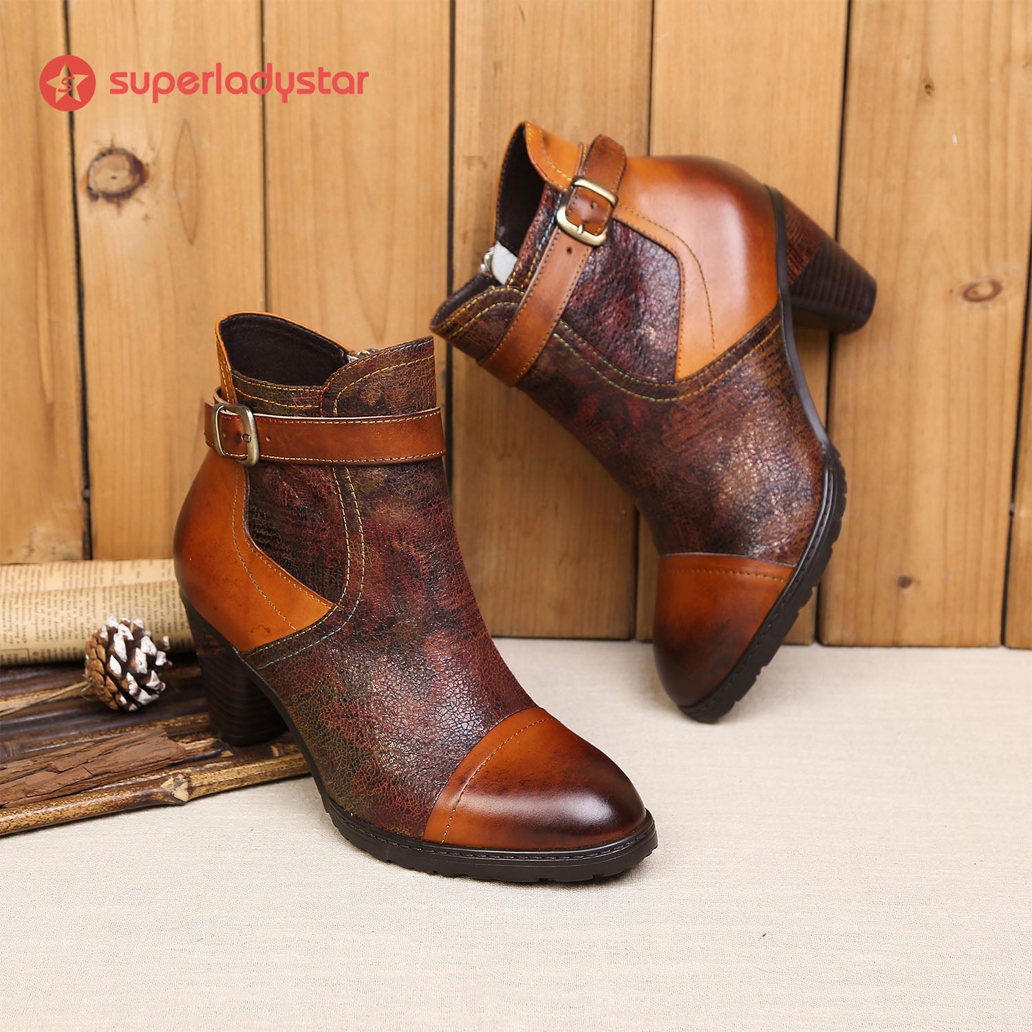 Hand-painted Soft Comfy Ankle Boots