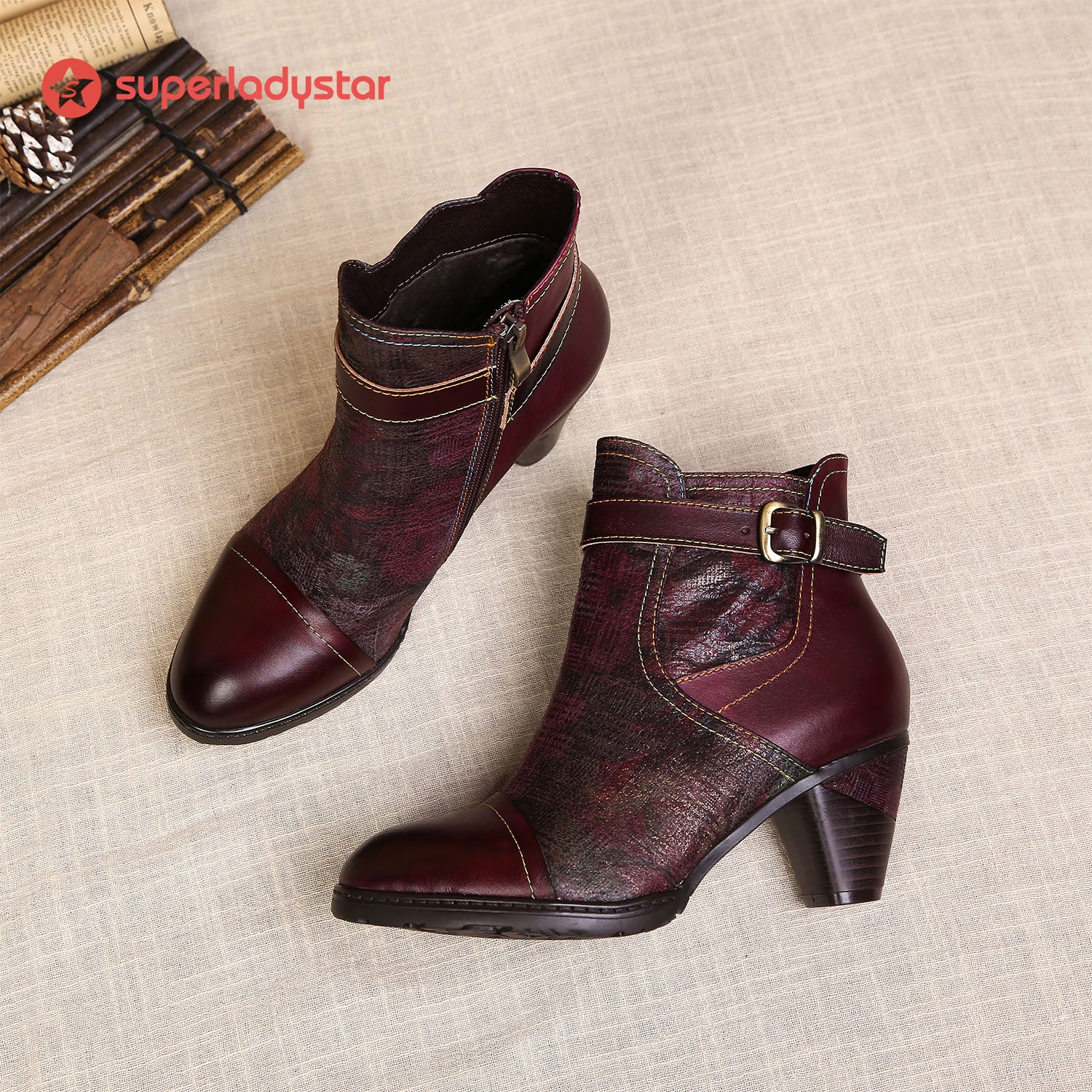 Hand-painted Soft Comfy Ankle Boots