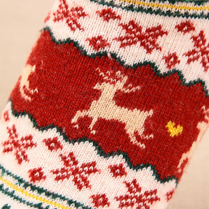 Wool Soft Christmas Deer Socks