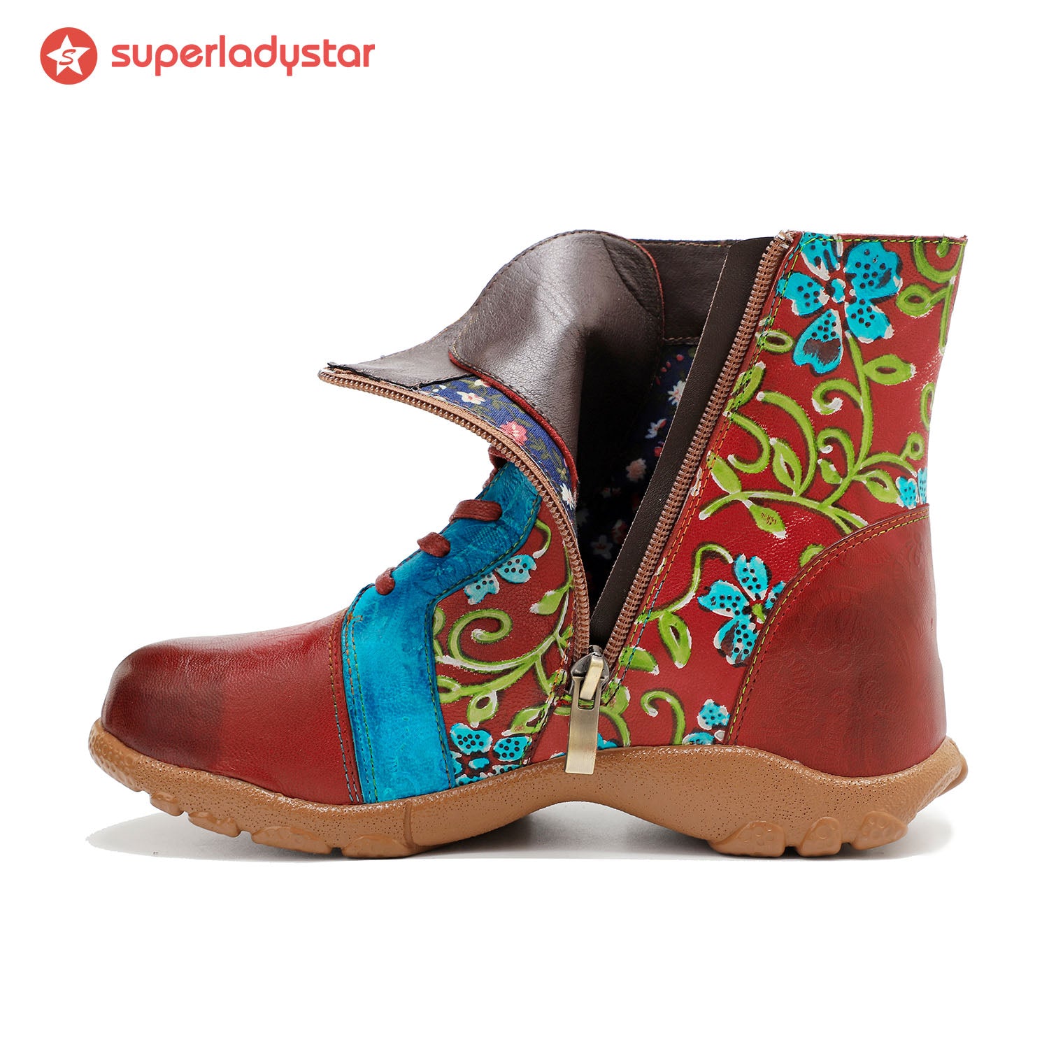 Botas casuais confortáveis de couro