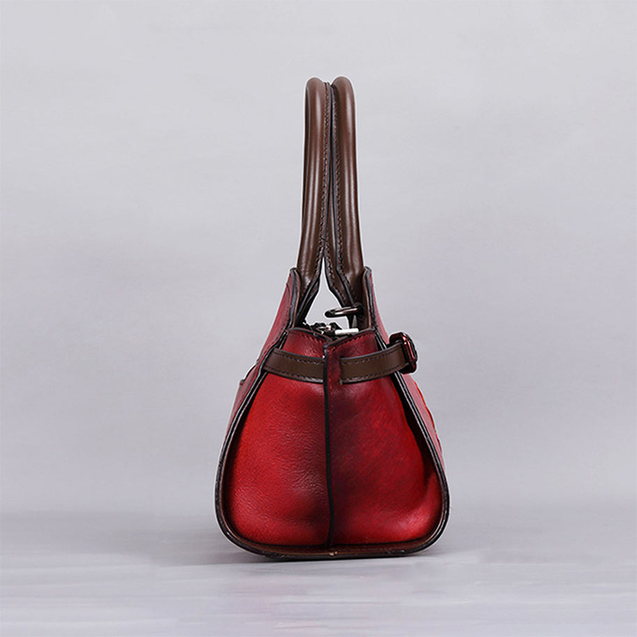 Vintage Handmade Embossed Durable Handbag