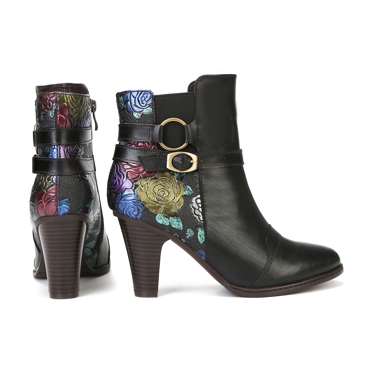 Botas de tornozelo ajustáveis feitas à mão feitas à mão