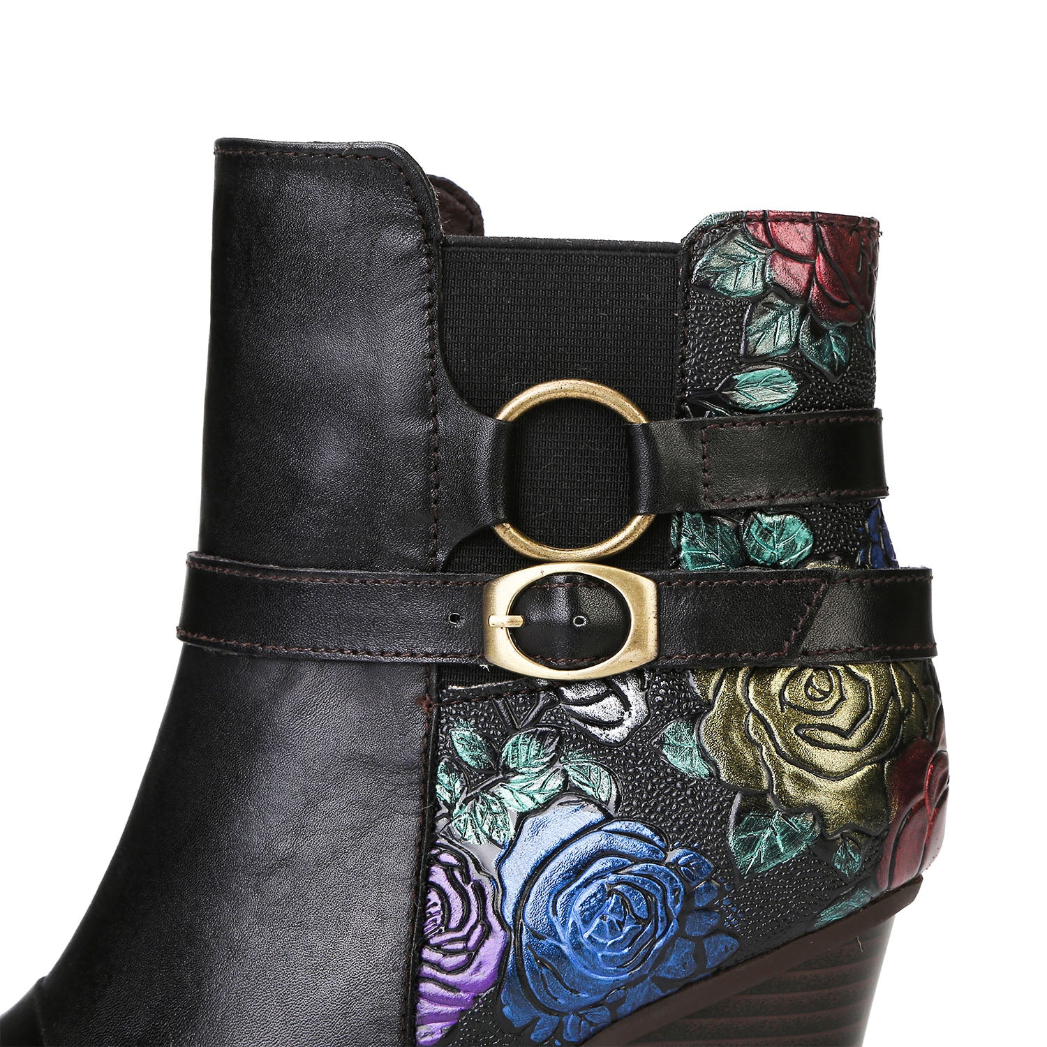 Botas de tornozelo ajustáveis feitas à mão feitas à mão