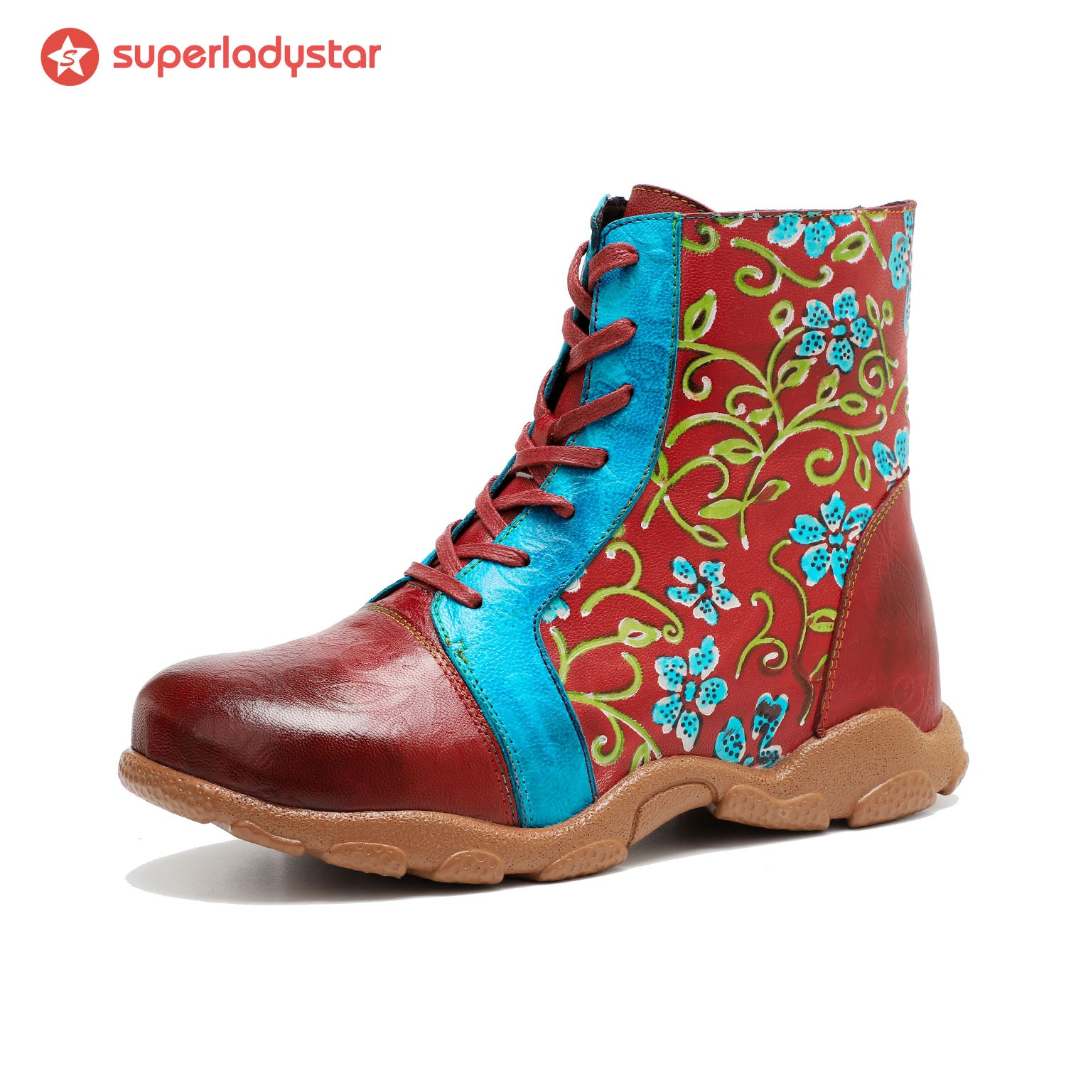 Botas casuais confortáveis de couro