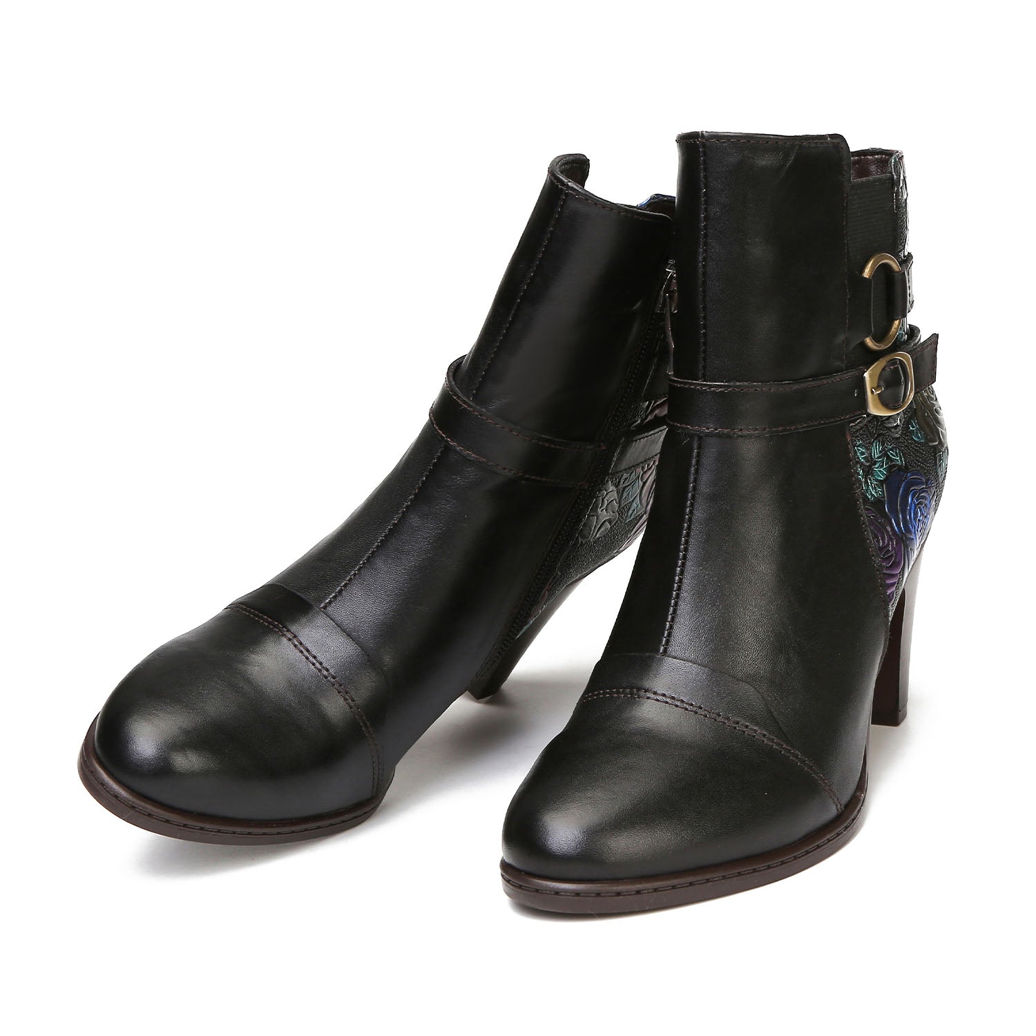 Botas de tornozelo ajustáveis feitas à mão feitas à mão
