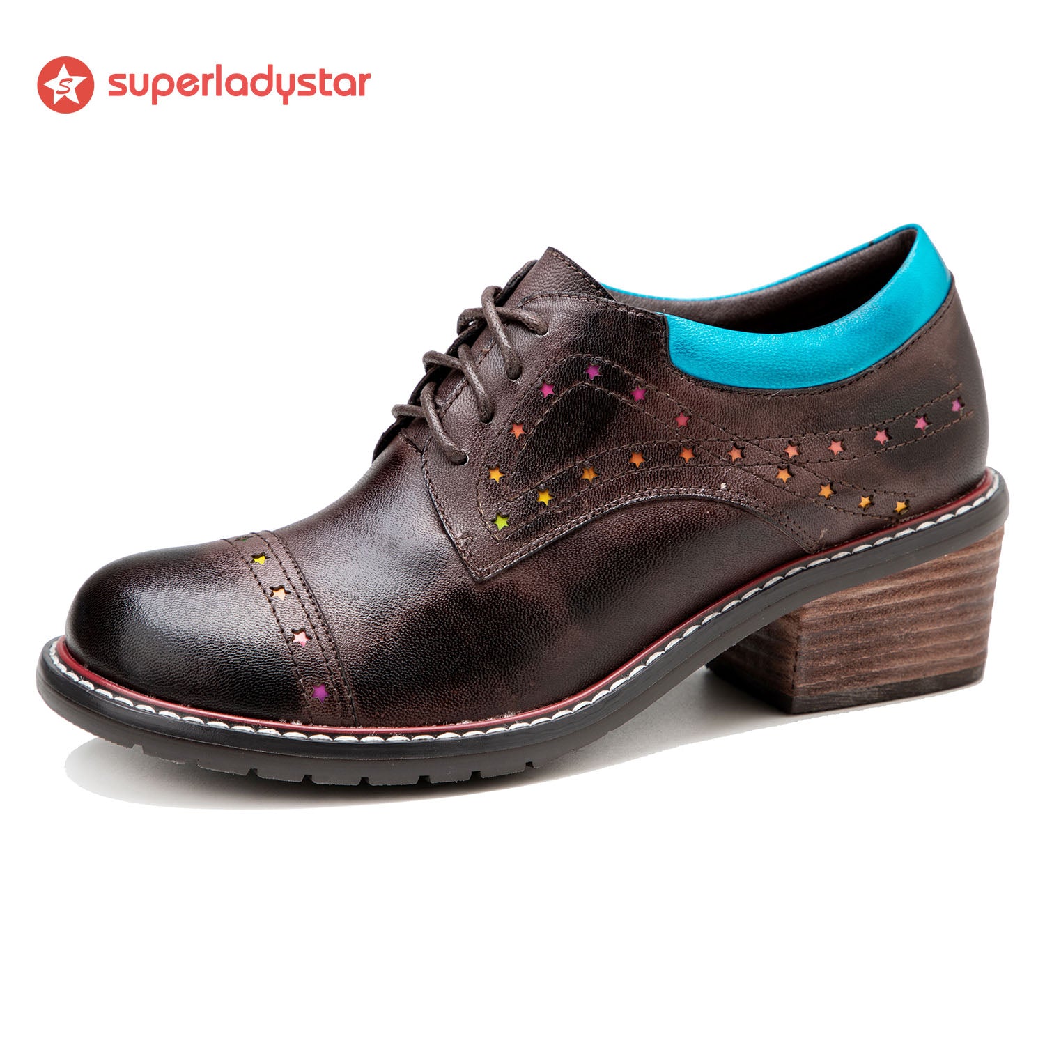 Sapatos vintage de couro feitos à mão