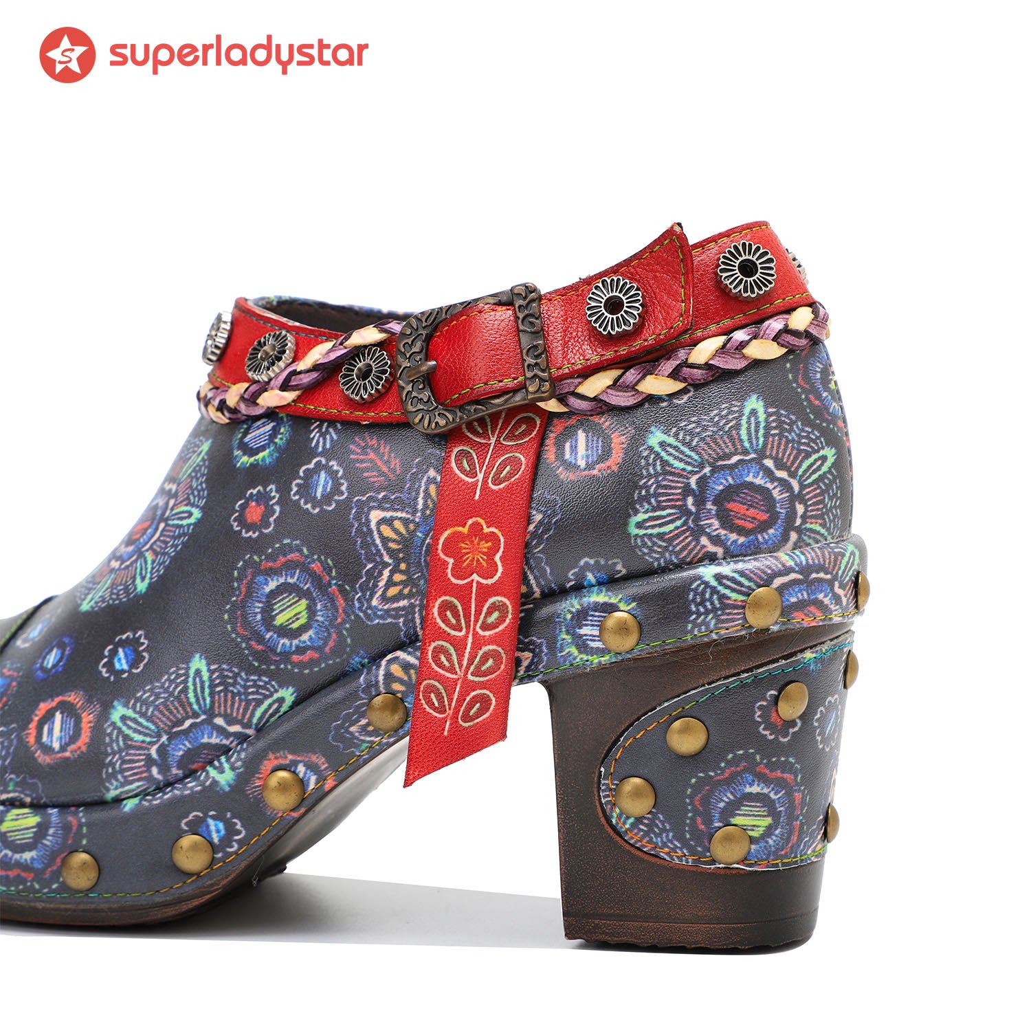 Retro Heavy Industry Style Comfortable Thick Heel Pumps