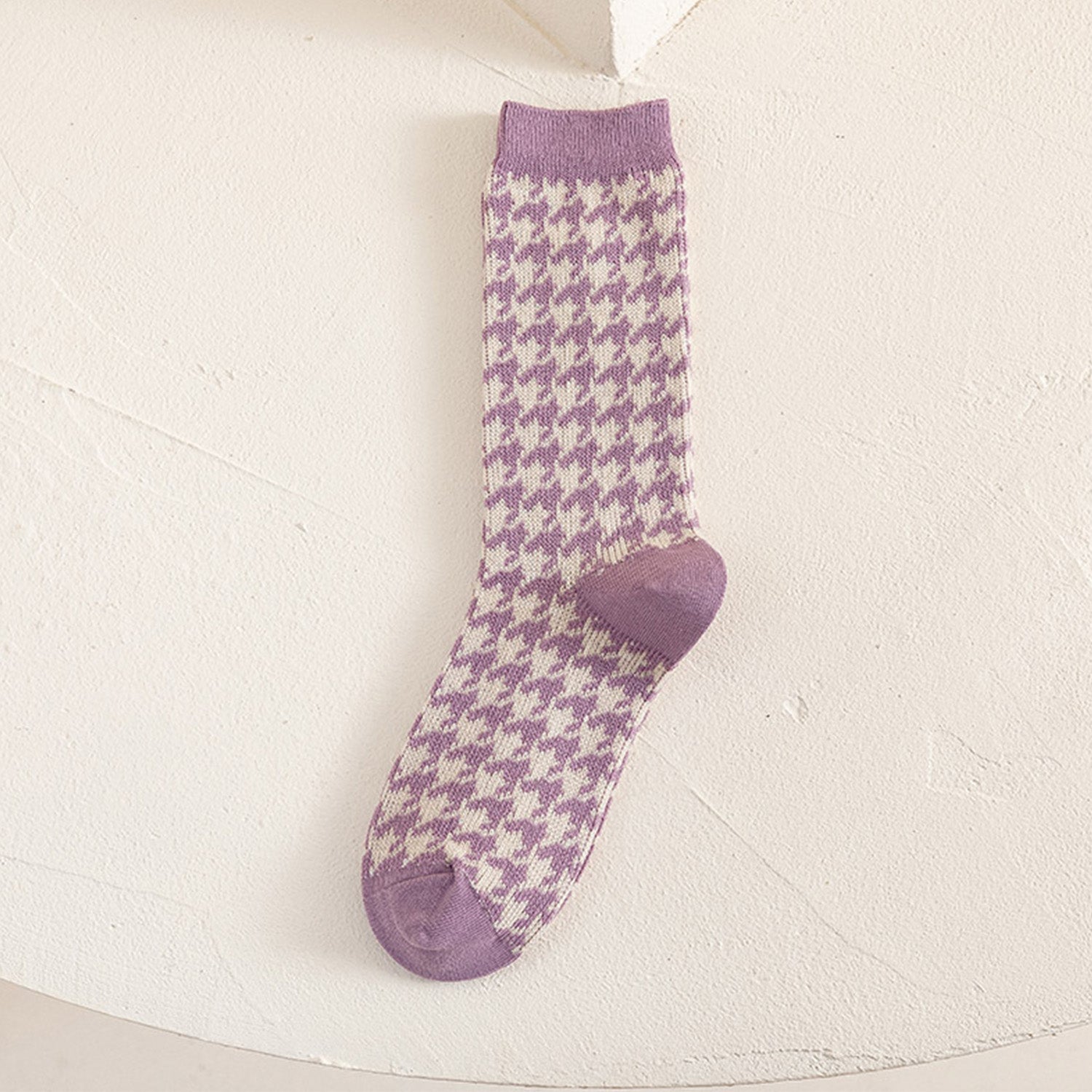 Warm Purple Combination Cotton Socks