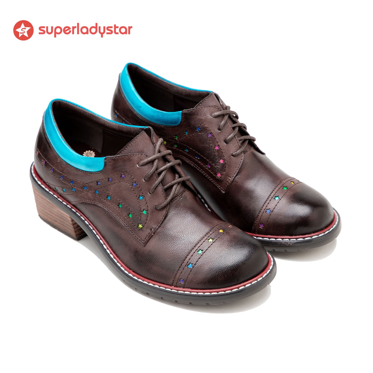 Sapatos vintage de couro feitos à mão