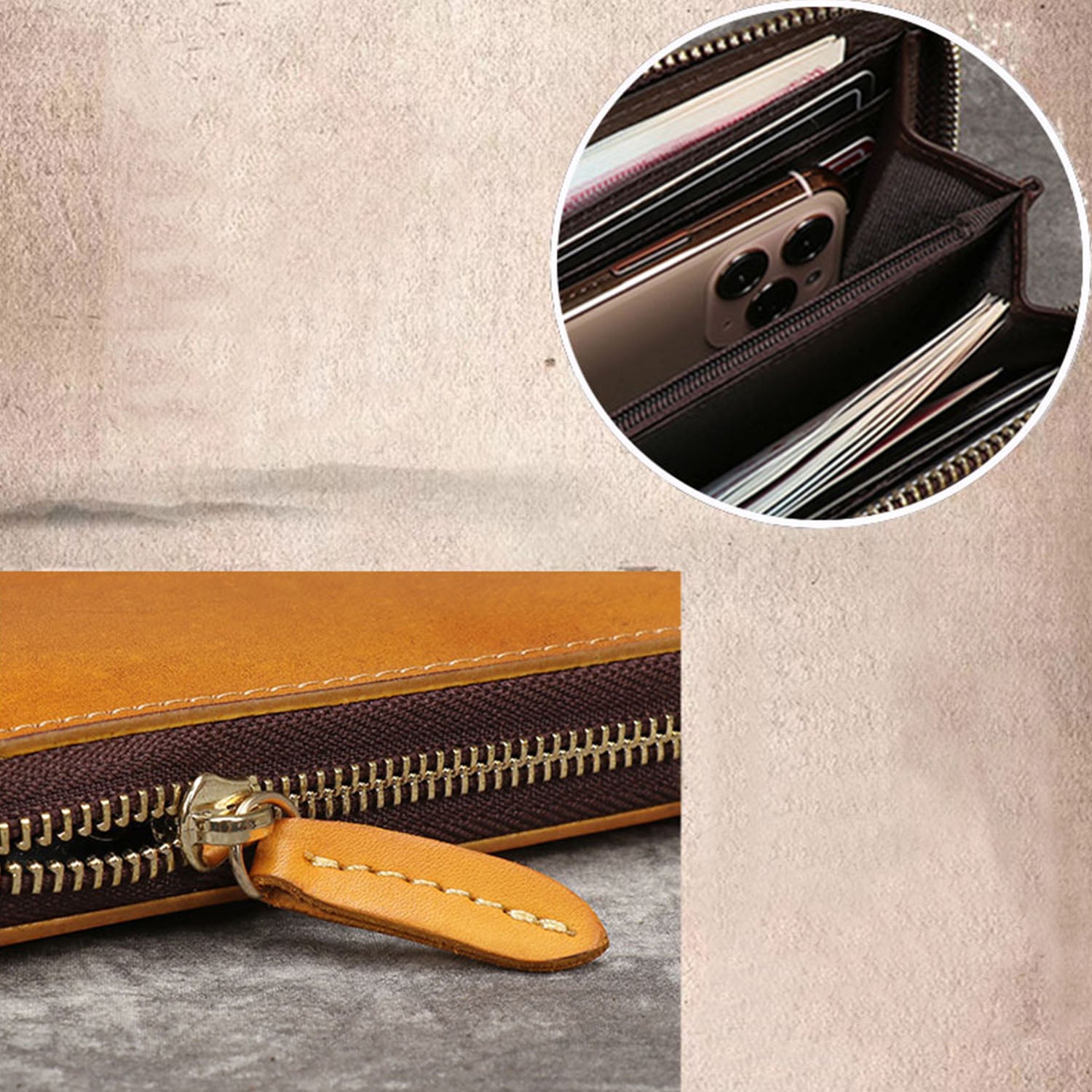 Retro Embossing Handmade Fish Pattern Wallet