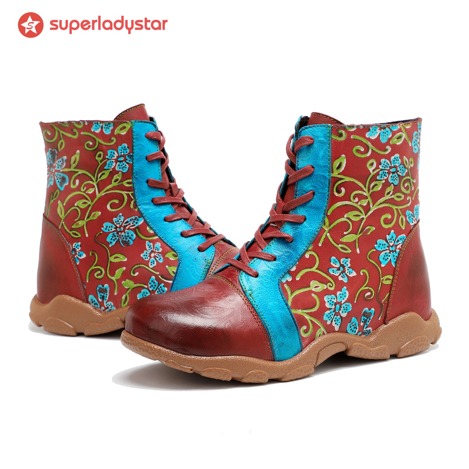 Botas casuais confortáveis de couro