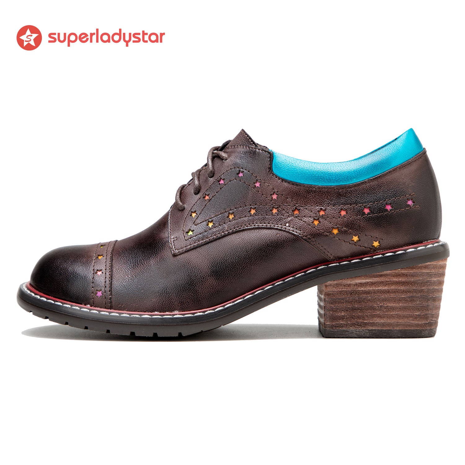 Sapatos vintage de couro feitos à mão
