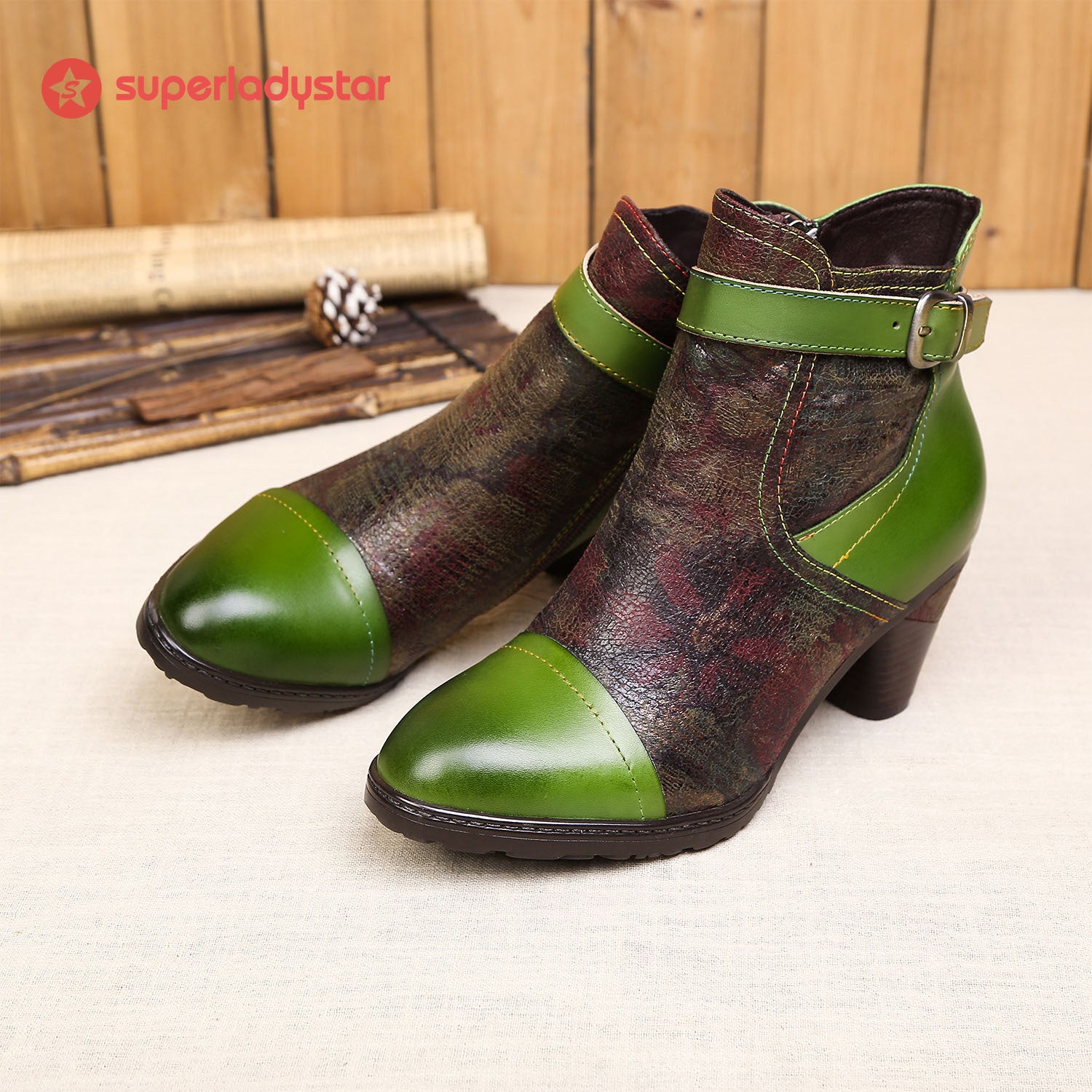 Hand-painted Soft Comfy Ankle Boots