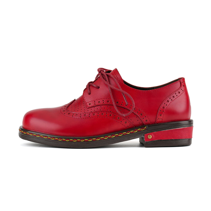 Klassische Brogue-Schnürschuhe aus Leder