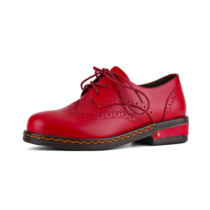 Klassische Brogue-Schnürschuhe aus Leder