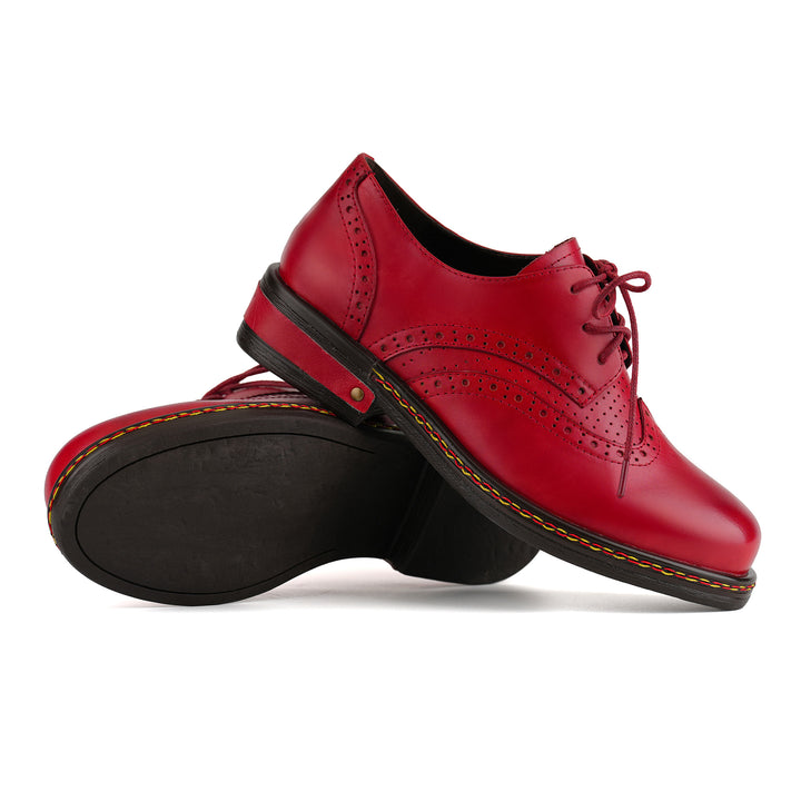 Klassische Brogue-Schnürschuhe aus Leder