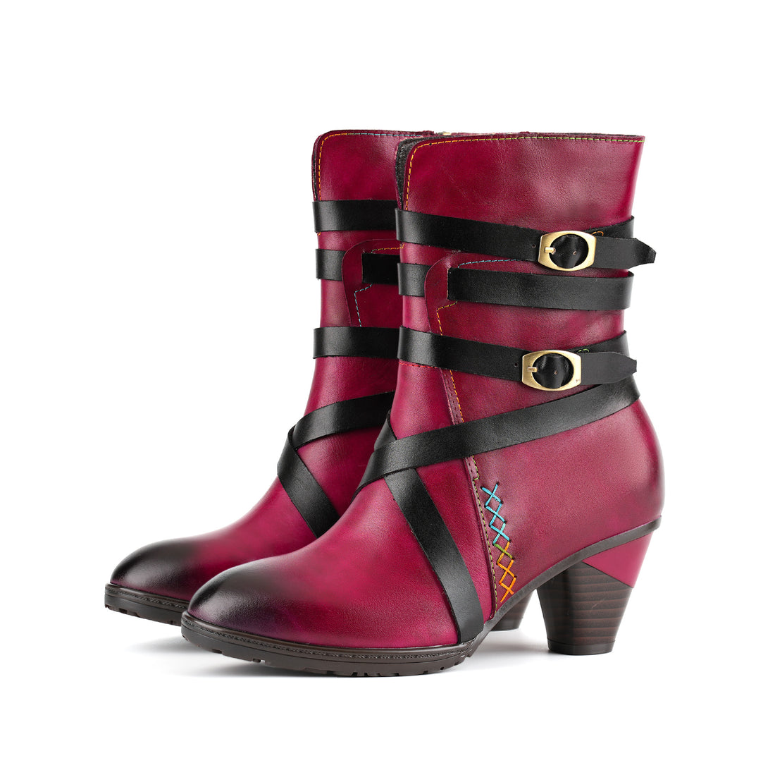 Vintage Midnight Stride Strap Boots(Pre-order)