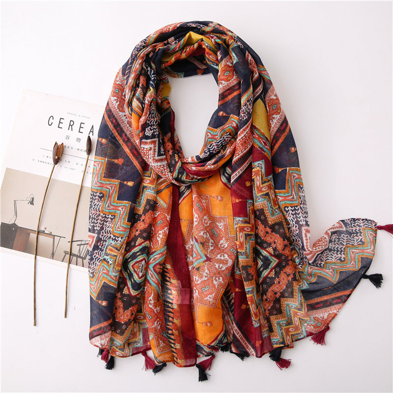 Artsy Bohemian Retro Patchwork Silk Skin