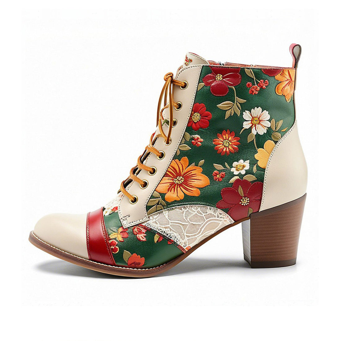 Bottes de cheville florale du jardin d&
