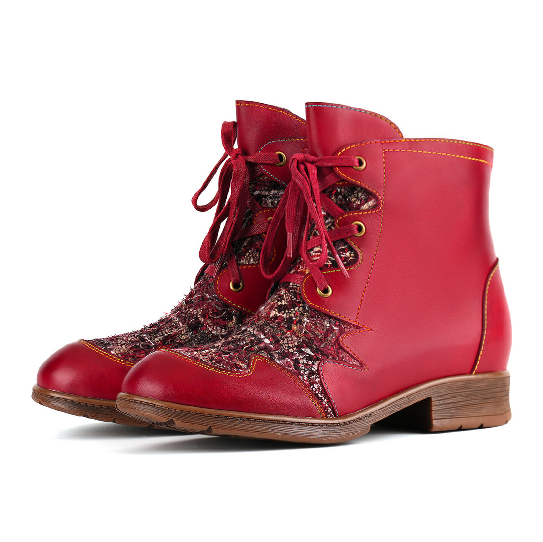Scarlet Charm Tweed Boots(Pre-order)