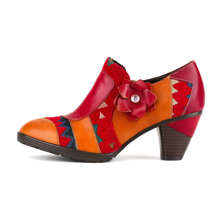 Boho Bloom Patchwork Pumps