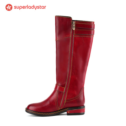 Scarlet Charm Buckle Boots(Pre-order)