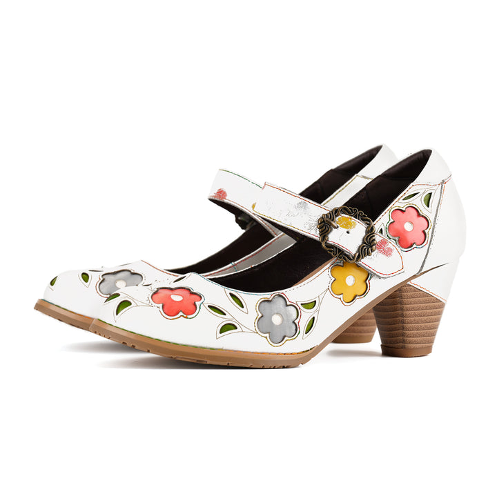 Retro Blossom Elegant Pumps