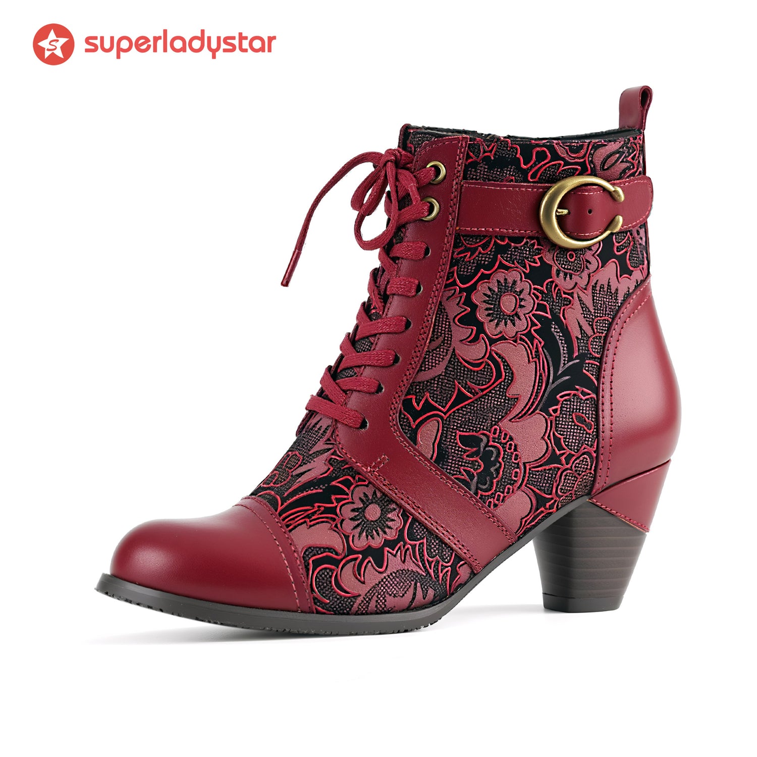 Zeitlose Grace Spitze Schnürknöchelstiefel