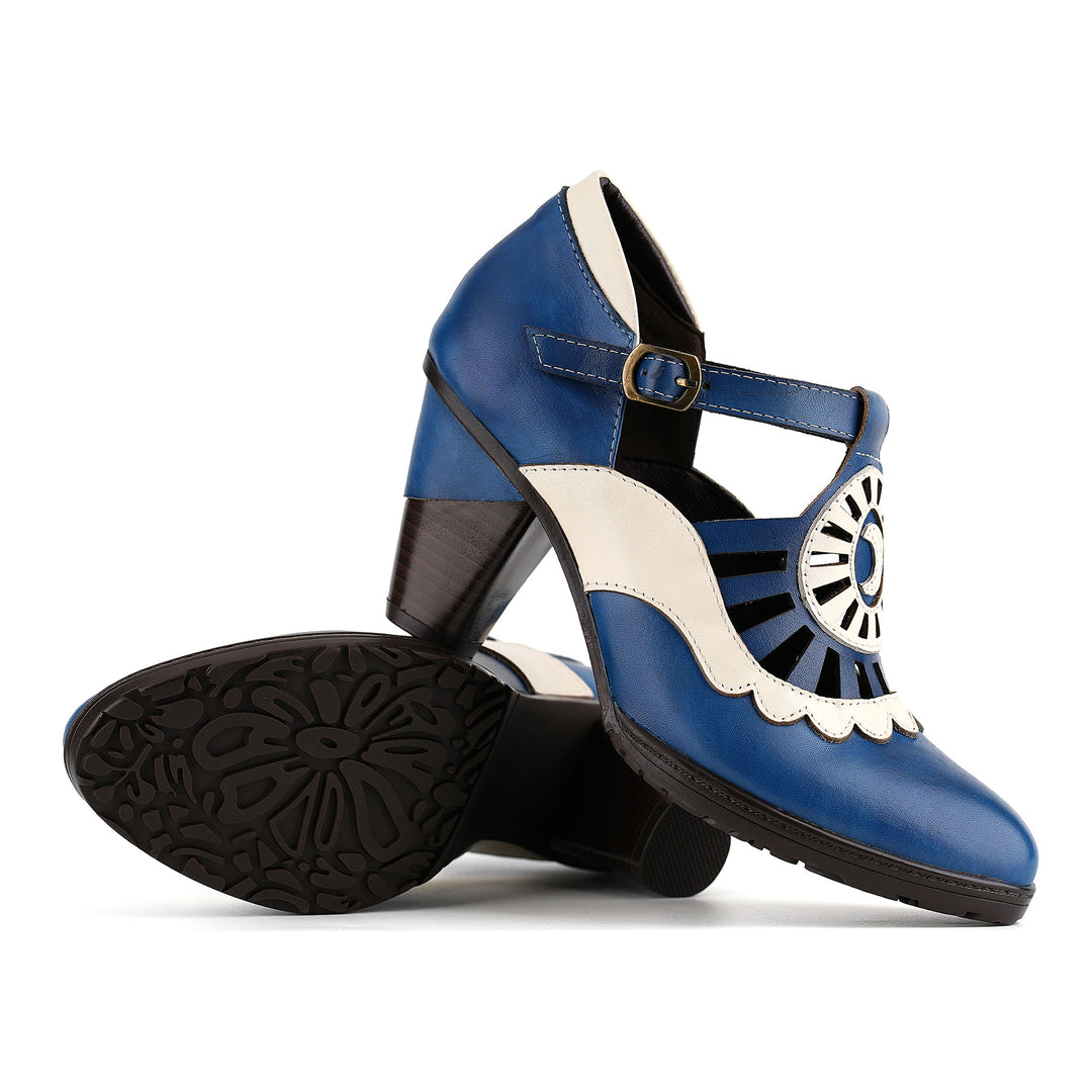 Vintage Timeless Elegance T-Strap Pumps
