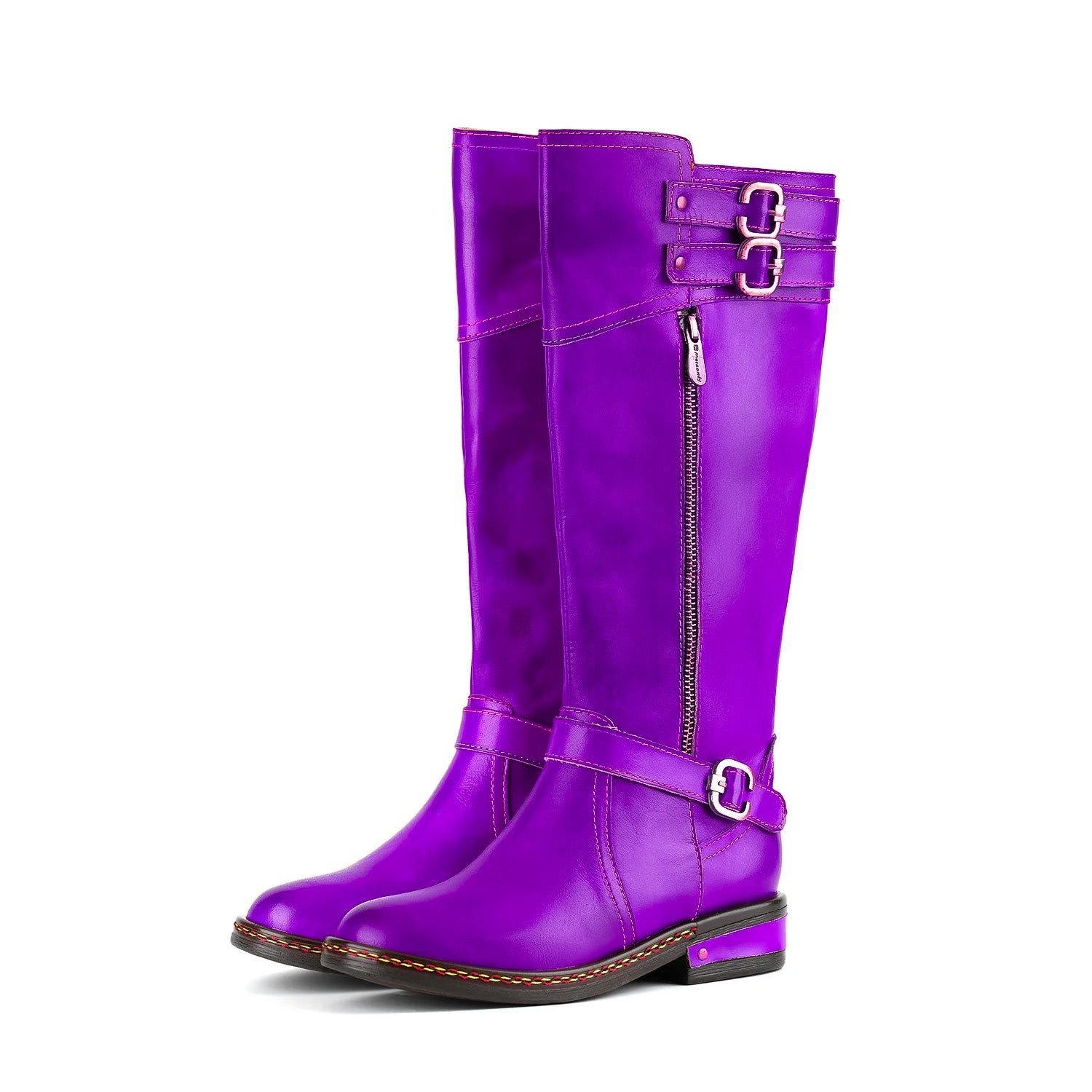 Scarlet Charm Buckle Boots