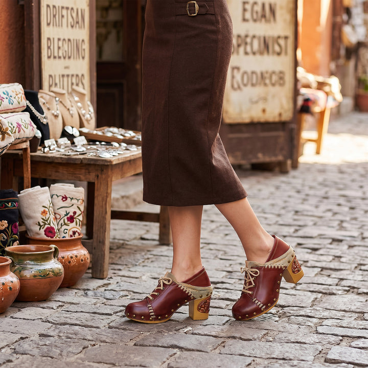 Vintage Handmade Round Toe Pumps