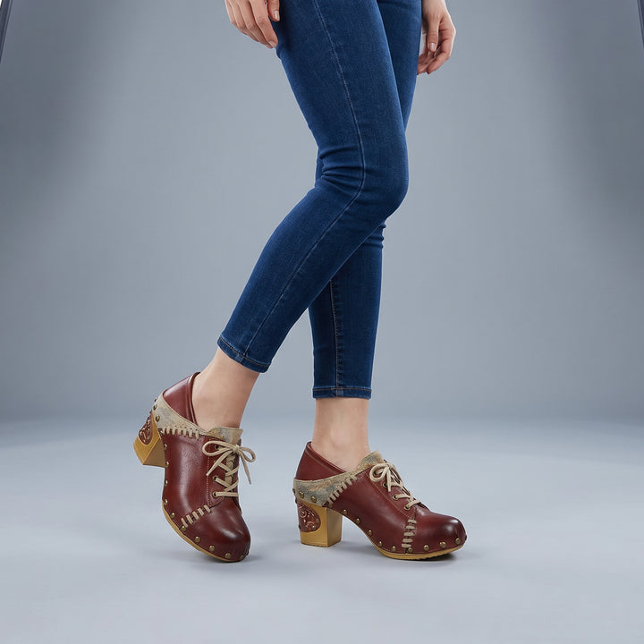 Vintage Handmade Round Toe Pumps