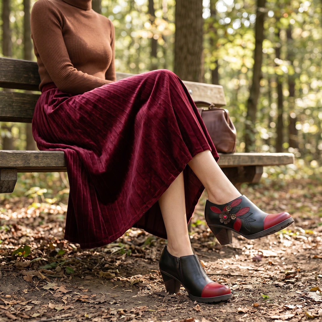 Retro Boho Blumencharmpumpen