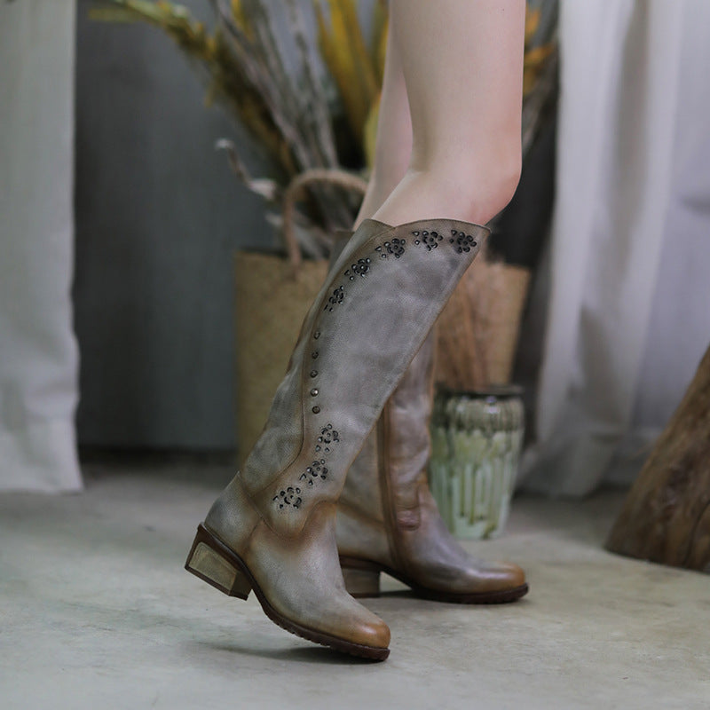 Handmade Vintage Petal Boots