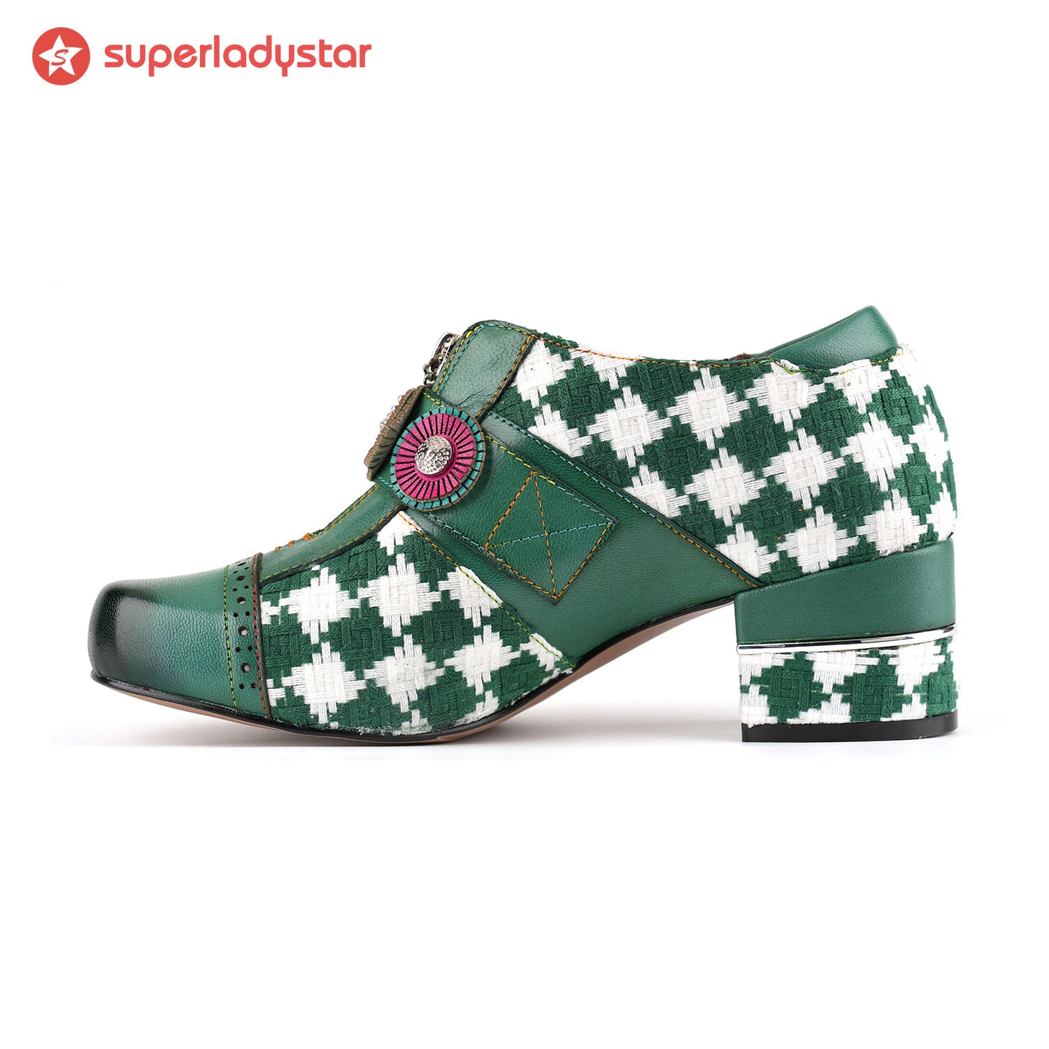 Chaussures de couleur artistique artistique vintage