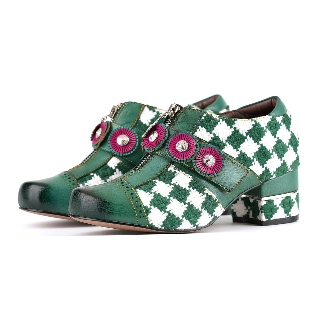 Chaussures de couleur artistique artistique vintage