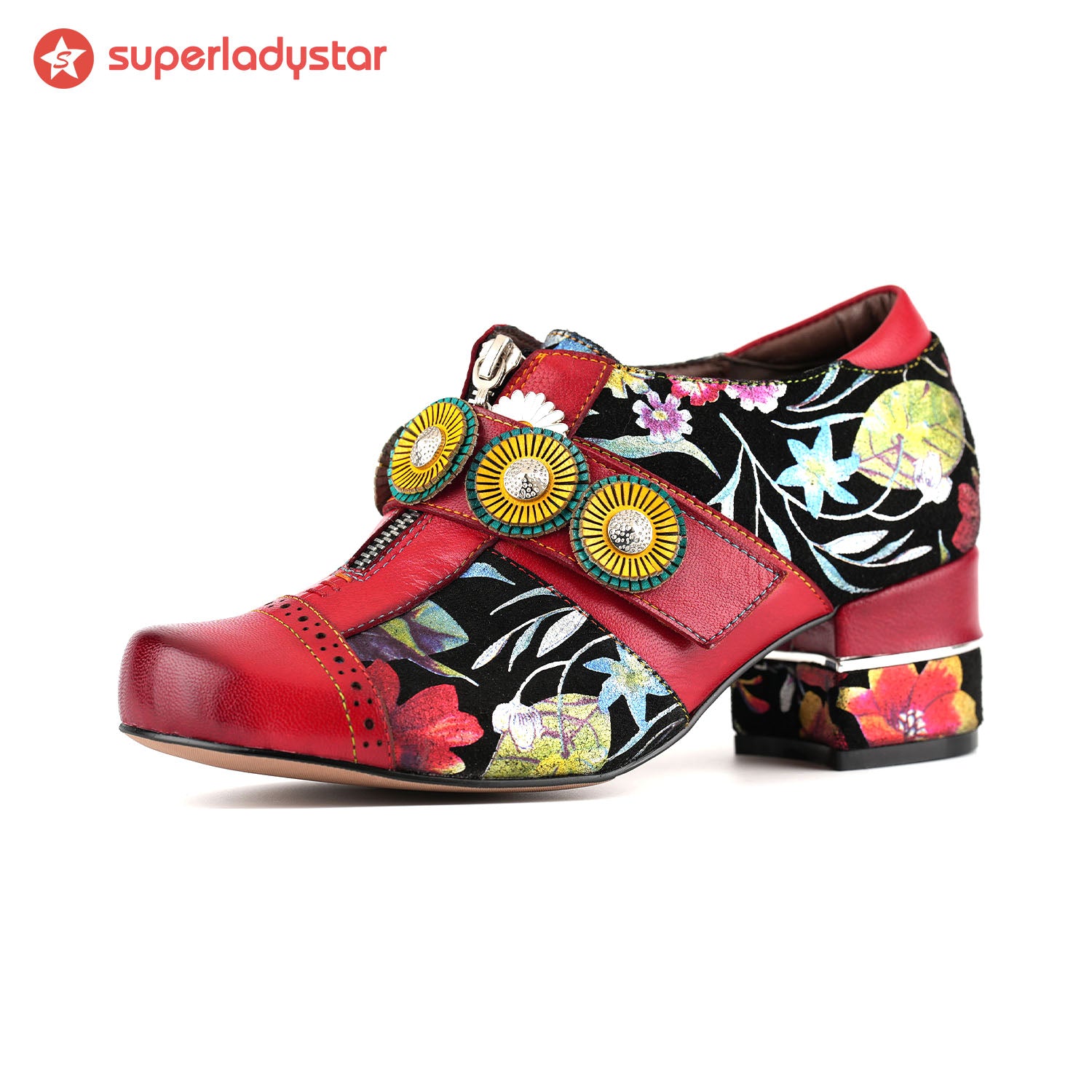 Chaussures de couleur artistique artistique vintage